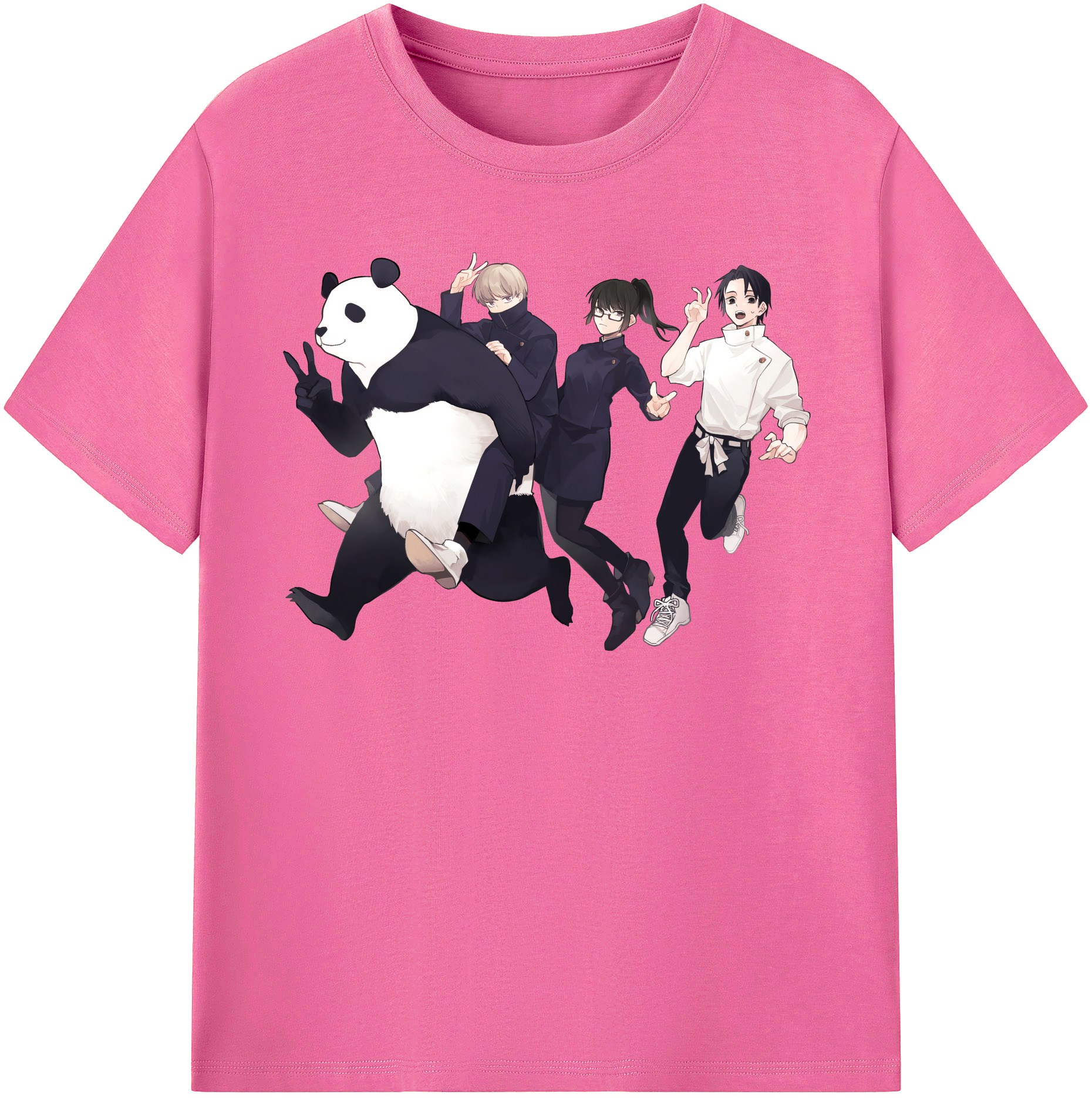 （画像用） 呪術廻戦 Jujutsu Kaisen レディースカジュアルプリントTシャツ（綿100％）